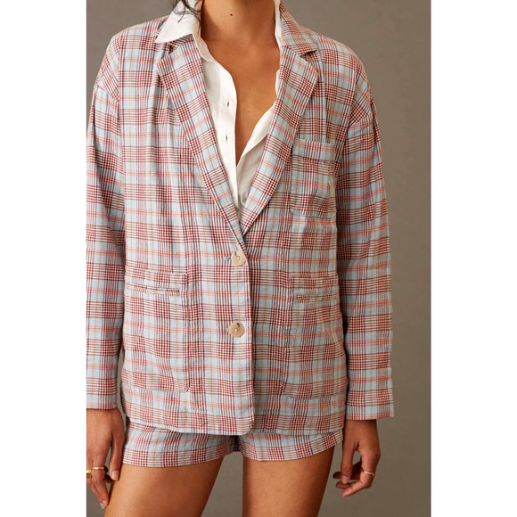 Anthropologie Pilcro Relaxed Linen Blazer - New - Small - Picture 3 of 3